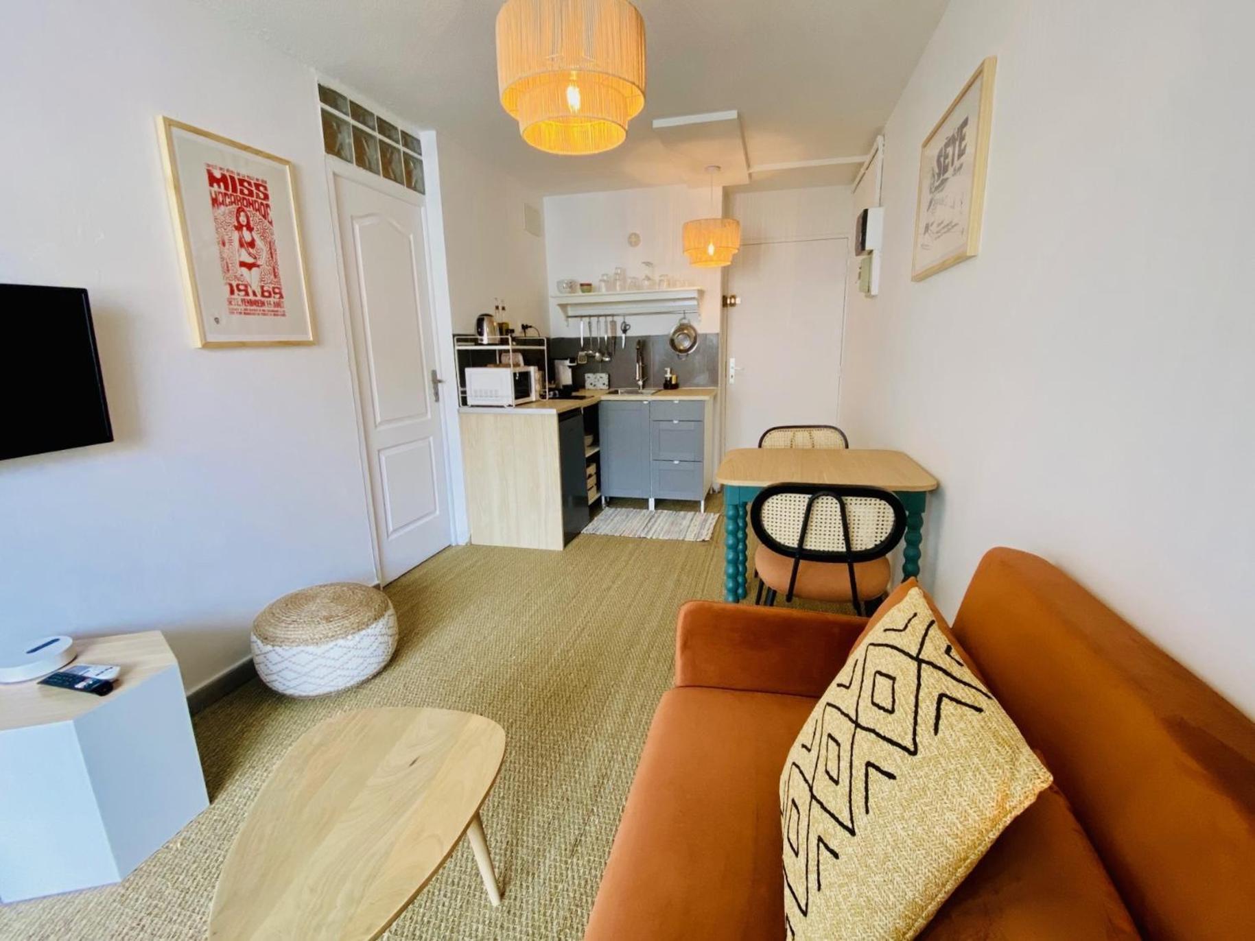 Apartament Superbe T2 Cote Gare Parking Clim Wifi Terrasse ! Sète Zewnętrze zdjęcie